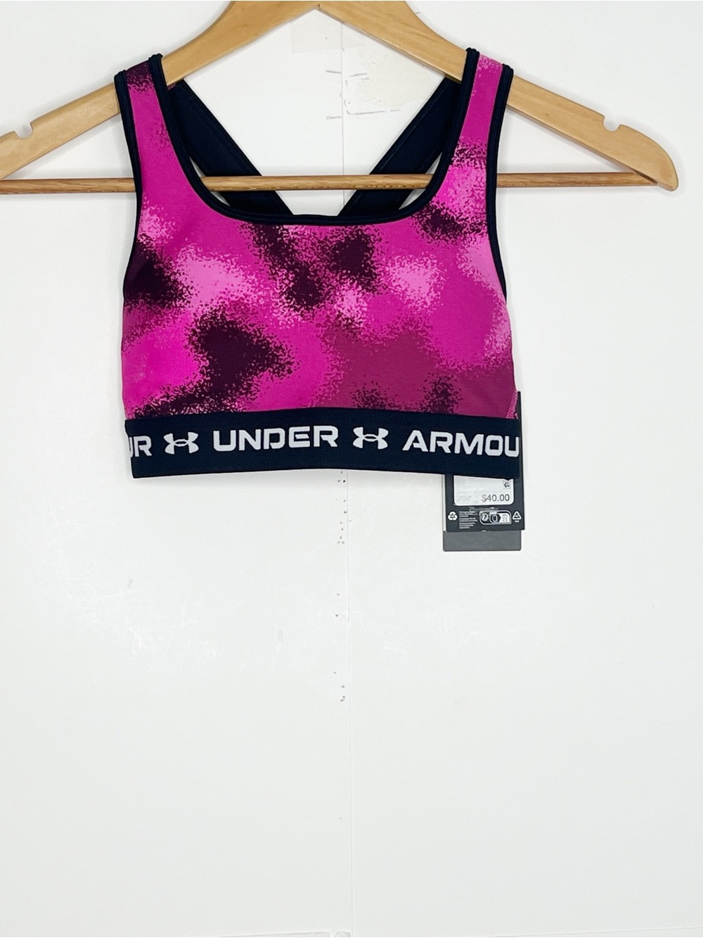 Under Armour Womens Crossback Mid Sports Bra Size XS